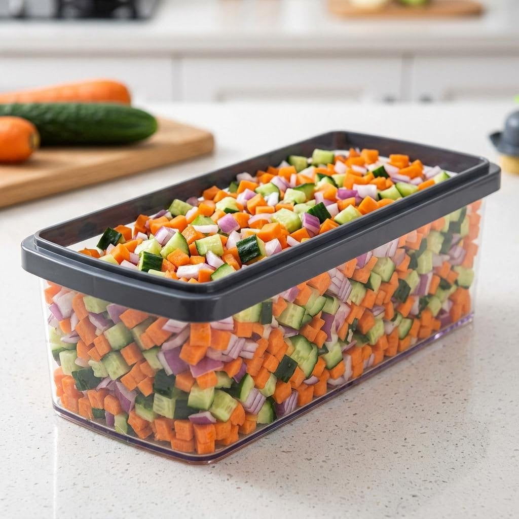 Cortador Multifunción de Verduras — Corta, Pica y Ralla en Segundos